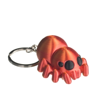 Pająk czerwony - brelok do kluczy